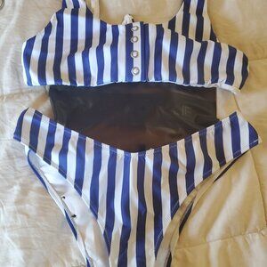 Kendall and Kylie brand nautical theme bikini Large